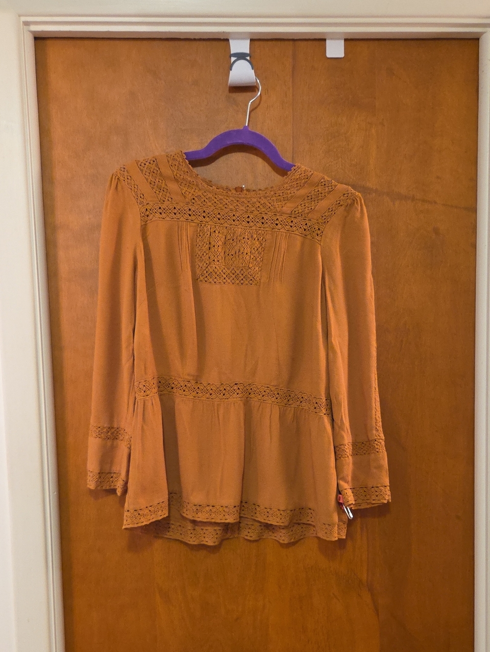 Point Sur Boho Lace-Inset Peasant Blouse 8